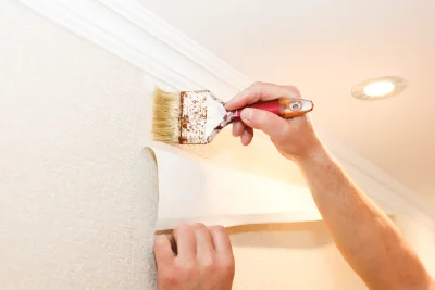 Pose de papier peint à Auvillars — revêtements muraux et toiles de verre
